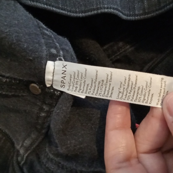 SPANX Everywear Ankle Skinny Black Womens Jean Tummy Control Size 1X T - Picture 5 of 10